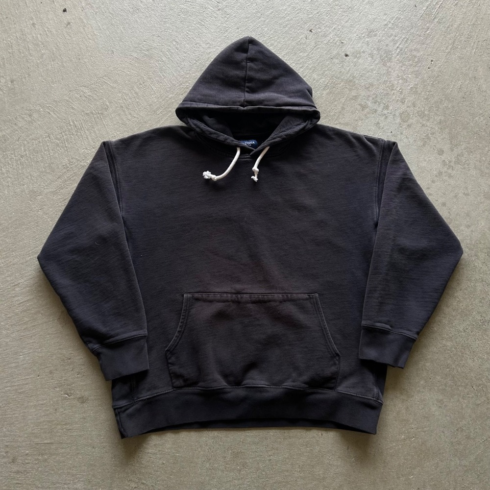 Vintage Arizona Jean Co Sweatshirt Size Large Black Blank Hoodie Casual